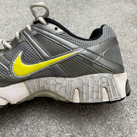 Nike Zoom Flywire Structure 14 Running Shoes Mens 11.5 Silver Gray Athletic Gym - Picture 14 of 16